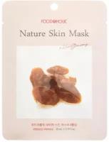 FOODAHOLIC NATURE SKIN MASK #RED GINSENG - Фудахолик Тканевая маска для лица с экстрактом красного женьшеня, 25 гр -