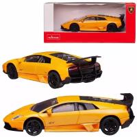 Машина металлическая 1:43 scale Lamborghini Murcielago LP 670-4 SV, цвет желтый 39500Y