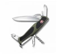 Victorinox нож rangergrip 61, 130 мм, 11 функций, зеленый