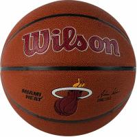 Мяч баскетбольный WILSON NBA Mia Heat, WTB3100XBMIA, р.7