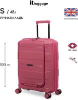 Чемодан на колесах it luggage/маленький размер S-ручная кладь/41л/полипропилен