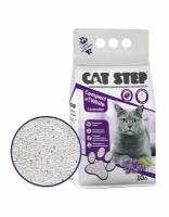 Наполнитель для кошачьих туалетов Cat Step комкующийся минеральный Compact White Lavender, 10 л