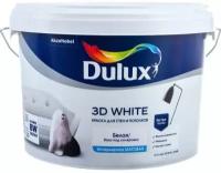 Краска водно-дисперсионная Dulux 3D White влагостойкая моющаяся матовая белый 2.5 л 3.4 кг