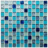 Стеклянная мозаичная плитка Natural Mosaic SAB-646 квадрат глянцевый