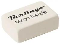 Ластик Berlingo "Mega Top", прямоугольный, натуральный каучук, 26*18*8мм