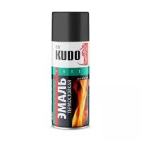 Эмаль KUDO термостойкая чёрный 520 мл