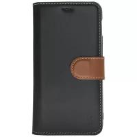 Кожаный чехол-книжка для Samsung Galaxy S10 Lite WalletCase ID Burkley Черный-Кориневый rst1-rst2