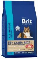 Корм для собак всех пород Brit Premium Dog Sensitive, чувствительное пищеварение, ягненок и индейка 8 кг