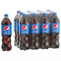 Газированный напиток Pepsi Cola, 1 л, пластиковая бутылка, 12 шт