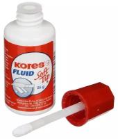 Корректирующая жидкость Kores Fluid Soft Tip, 20мл, быстросохнущая