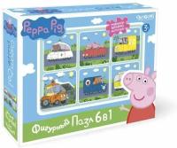 Пазл Origami 6в1 фигурный Peppa Pig "Транспорт" 01565