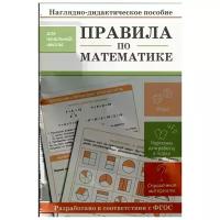 Наглядно-дидактическое пособие для начальной школы. Правила по математике