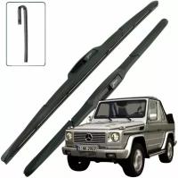 Дворники Mercedes-Benz G-Class W463 Мерседес ДЖИ-класс 3 дв открытый 4-й рест 2006 2007 2008 Щетки стеклоочистителя гибридные 400мм-400мм к-т 2 шт