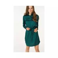 Платье AScool DRESS2601 женское Цвет Зеленый Однотонный р-р 44