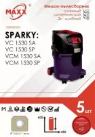 Мешок - пылесборник 5 шт. для пылесоса SPARKY VC 1530