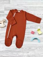 Комбинезон Mjolk Sleep and Play Paprika, швы наружу (62)