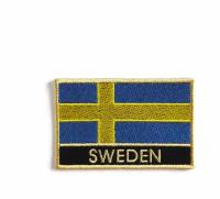 Нашивка на одежду флаг Швеция 9,5 х 6 см