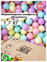 Конфеты мармеладные жевательные "Dreamers" от ZED Candy в упаковке 1,7 кг, (для праздников и торговых автоматов)