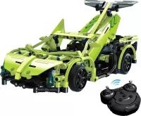 Конструктор радиоуправляемый SPORTSCAR салатовый серия TECHNIC 453 детали CADA C51007W