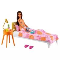 Кукла Barbie с аксессуарами В спальне, GRG86