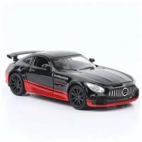 Модель мет. "Mercedes AMG GT" 1:32 инерц. свет, звук, открыв. двери и багажник арт.3222A/71376