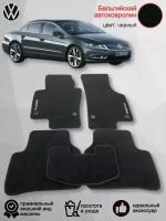 Ворсовые коврики для автомобиля Volkswagen Passat CC /2008-2016/ автомобильные коврики в машину Фольцваген Пассат СС