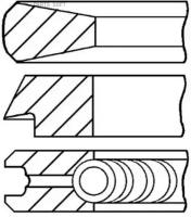 Кольца Двс Поршневые (К-Т На 1 Порш Goetze арт. 0811440040