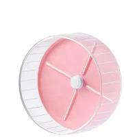 Беговое колесо для хомяка на подставке, Bentfores (ф 19 см, розовый, 34481)
