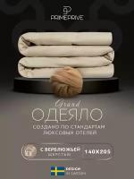 CAMEL беж лайт Одеяло 140х205,1пр.,хл.BIODYNAMIC COTTON/вербл.шерсть, 200 г/м2