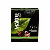 Чай зеленый MAITRE de The Классический в пакетиках 200 г, 100 шт мэтр большая упаковка