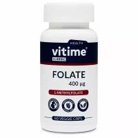 VITime Classic Folate/ Витайм Классик L-Метилфолат/ Витамин В9/фолиевая кислота во время беременности,60 капусл