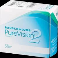 Контактные линзы Bausch & Lomb PureVision 2 HD, 6 шт., R 8,6, D -3, бесцветный, 1 уп