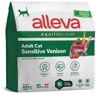 Сухой корм ALLEVA Equilibrium Cat Adult Sensitive Venison для взрослых кошек с олениной 0,4 кг