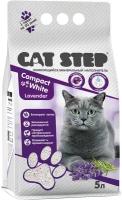 Наполнитель для кошачьего туалета Cat Step Compact White Lavеnder комкующийся минеральный