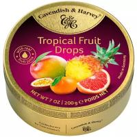 Cavendish & Harvey Леденцы Тропические фрукты, 200 г, жестяная банка
