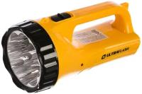 Фонарь LED3816SМ жел, 9LED, 2 режима, SLA,пластик, аккум., подзар. 220V Ultraflash