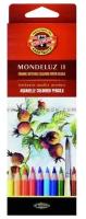Набор акварельных карандашей Mondeluz Koh-i-noor, 18 цветов в картонной коробке