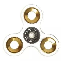 Спиннер Shantou пластик, прозрачный, золото, transparent, Fidget Spinner, gold color (Н86870)