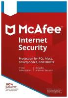 McAfee Internet Security для 3 устройств на 1 год