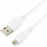 Micro USB кабель Cablexpert CCP-mUSB2-AMBM-W-1M