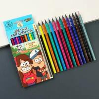 Карандаши цветные 12 цветов "Гравити Фолз" + чернографитный карандаш, Гравити Фолз