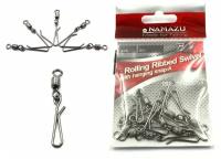 Вертлюг Namazu Rolling Ribbed Swivel with Hanging Snap-A