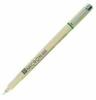 Ручка капиллярная Sakura Pigma Micron, 0.2 мм, зеленый