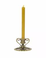 Подсвечник церковный металлический бронза с ручками, подсвечник для свечи религиозный, d - 8 мм под свечу