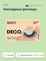 Накладные ресницы `DECO.` FAUX MINK с эффектом норки №304