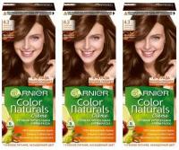 GARNIER Color Naturals Краска для волос 110мл 4.3 Золотой каштан, набор 3шт