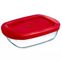 Блюдо прямоугольное с крышкой O CUISINE 28x20x8см 2.6л,PYREX