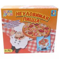 Игра настольная для мальчиков и девочек 1toy "Неуловимая пицца"/дорожная игра для детей/игровой набор