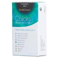 Цветные контактные линзы Офтальмикс Color Aqua(васильковый) R8.6 0.0D (2шт.)