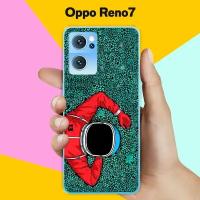 Силиконовый чехол на Oppo Reno7 Астронавт 50 / для Оппо Рено7 5Джи